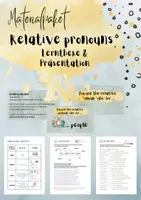 Vorschau - Stationenlernen - Relative pronouns - Einführung, Anwendung, Vertiefung - Deckblatt