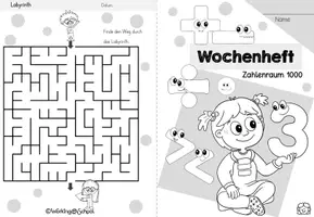 Vorschau - Stationenlernen - Wochenheft Mathe 2 (Zahlenraum 1000) - Seite 1