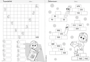 Vorschau - Stationenlernen - Wochenheft Mathe 2 (Zahlenraum 1000) - Seite 2