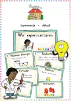 Vorschau - Merkblätter - Experimente / Forscherheft: Ablauf & Methode (Tafelmaterial) - Sachunterricht - Kl. 2/3 - Deckblatt
