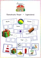 Vorschau - Anderer Materialtyp - Geometrische Körper & Alltagsgegenstände: Legematerial (Zuordnung) - Mathematik - Kl. 3/4 - Deckblatt