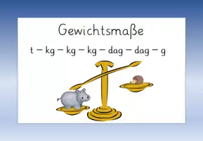 Vorschau - Arbeitsblätter - Trainiere die Gewichtsmaße - Seite 1