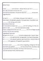 Vorschau - Arbeitsblätter - Meine Ferien - Schreibaufgabe über den Verlauf der Ferien - Seite 2