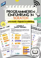 Vorschau - Arbeitsblätter - Einführung in das Programmieren mit Scratch - Deckblatt