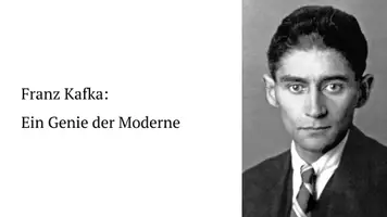 Vorschau - Fördermaterial/Inklusion - Franz Kafka – Meister der Moderne: Absurdität, Existenz und Machtstrukturen - Präsentation (PDF und PowerPoint) - Deckblatt