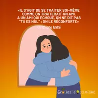 Aperçu - Affichage - Citation - Il s'agit de se traiter soi meme comme un ami - Page de couverture