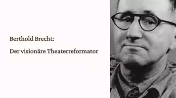 Vorschau - Fördermaterial/Inklusion - Präsentation über Bertolt Brecht – Episches Theater und politisches Engagement als PDF und PowerPoint - Deckblatt