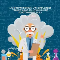 Aperçu - Apprentissages en autonomie - Citation - Edison - Je n'ai pas échoué - Page de couverture
