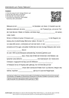 Vorschau - Arbeitsblätter - Arbeitsblätter zum Thema "Malaysia" + Lösung & MP3 + - Deckblatt