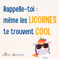Aperçu - Apprentissages en autonomie - Optiboost - Même les licornes te trouvent cool - Page de couverture