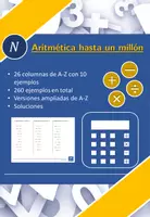 Vista previa - Hojas de trabajo - Aritmética hasta un millón | matemáticas | 26 columnas - Portada