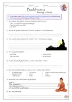 Vorschau - Arbeitsblätter - Fragebogen Doku "Göttlich ~ Buddhismus" inkl. Lösungen - Seite 2