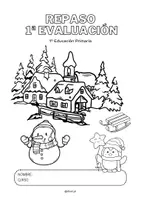 Vista previa - Hojas de trabajo - REPASO 1º TRIMESTRE 1º DE PRIMARIA - Portada