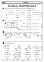 Vorschau - Aufgabenkarten - Orientierung im ZR Million (Freiarbeitsmaterial Set 2) - Seite 1