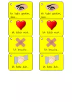 Vorschau - Merkblätter - FREEBIE: 4 Schritte der Giraffensprache - Schlüsselanhänger - Kl. 3/4 (Soziales Lernen) - Seite 1