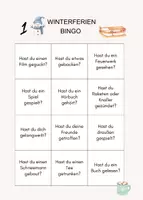 Vorschau - Arbeitsblätter - Winterferien-Bingo für die Grundschule - Deckblatt