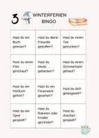 Vorschau - Arbeitsblätter - Winterferien-Bingo für die Grundschule - Seite 2
