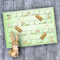 Vorschau - Stationenlernen - 🐰 Hase Brettspiel Leiterspiel Frühling - Deckblatt