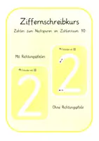 Vorschau - Arbeitsblätter - Zahlen zum Nachspuren - Ziffernschreibkurs - Deckblatt