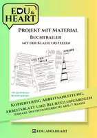 Vorschau - Stundenentwürfe - Buchtrailer mit der Klasse erstellen - Material & Bewertungsbogen - Deckblatt