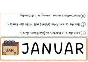Vorschau - Arbeitsblätter - Januar - Lesetexte mit Arbeitsblatt und Lösungen (Textverständnis). - Seite 3