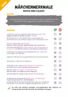 Vorschau - Arbeitsblätter - Märchenmerkmale: Quiz „Richtig oder falsch?“ für Einstieg, Vertiefung & Wiederholung - Seite 2