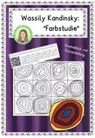 Vorschau - Arbeitsblätter - Wassily Kandinsky: "Farbstudie" - Ausmalbild - Deckblatt