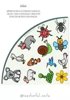 anteprima - Flashcard - TABELLONE DI GIOCO + 56 CARTE DEGLI ANIMALI. ACUITÀ VISIVA E VELOCITÀ - Pagina 2