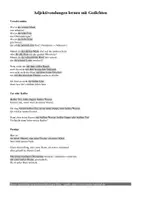 Vorschau - Arbeitsblätter - Adjektivendungen lernen mit Gedichten - Deckblatt
