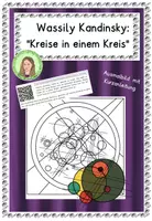 Vorschau - Arbeitsblätter - Wassily Kandinsky: "Kreise in einem Kreis" - Ausmalbild - Deckblatt