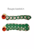 Vorschau - Mal- und Bastelvorlagen - Raupe basteln - Gebärdensprache - Seite 3