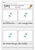 Vorschau - Arbeitsblätter - Lesen, kleben und schreiben (Kl.1) 20. Teil - für Flex&Flora - Seite 3