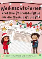Vorschau - Arbeitsblätter - Meine Weihnachtsferien: Spielen, Sprechen, Schreiben - Seite 1