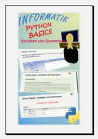 Vorschau - Arbeitsblätter - Python Basics 1 - Variablen und Datentypen - Deckblatt