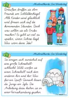 Vorschau - Stationenlernen - Ein Wintertag - Lese- & Abschreibkartei SAS/Schulausgangsschrift - Seite 3