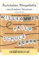 Vorschau - Poster - Buchstaben Wimpelketten zum Klassenraumverschönern - Deckblatt