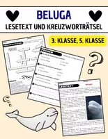 Vorschau - Spiele - Beluga: Leseverständnis und Kreuzworträtsel mit Lösungen - Deckblatt