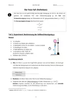 Vorschau - Arbeitsblätter - Freier Fall - Experiment (Smartphone-Experiment: akustische Stoppuhr) - Seite 1
