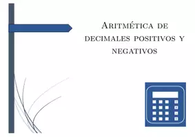 Vista previa - Hojas de trabajo - Aritmética de decimales positivos y negativos | matemáticas | 26 columnas - página 1