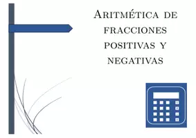 Vista previa - Hojas de trabajo - Fracciones positivas y negativas | matemáticas | conjunto promocional - página 1