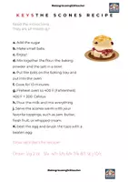 anteprima - Esercizi - RICETTA SCONES : SCONES RECIPE ( food vocabulary) - Pagina 3