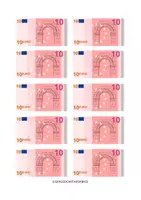 anteprima - Esercizi - BANCONOTE E MONETE SIMILI ALL' EURO DA STAMPARE - Pagina 3