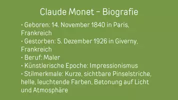 Vorschau - Stundenentwürfe - Malen wie Claude Monet / Impressionismus / Seerosen (Kunst 7.-8. Klasse) - Seite 3