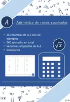Vista previa - Hojas de trabajo - Aritmética de raíces cuadradas | matemáticas | 26 columnas - Portada