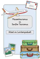 Vorschau - Arbeitsblätter - Arten des Tourismus | Massentourismus | Sanfter Tourismus - Deckblatt
