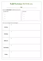 Vorschau - Anderer Materialtyp - Bullet Journal zur selbständigen Schulwochenorganisation - Seite 1