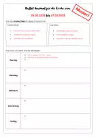 Vorschau - Anderer Materialtyp - Bullet Journal zur selbständigen Schulwochenorganisation - Seite 3