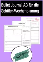 Vorschau - Anderer Materialtyp - Bullet Journal zur selbständigen Schulwochenorganisation - Deckblatt