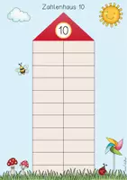 Vorschau - Spiele - Zahlenhäuser Zahlzerlegung Zahlenraum 10 - Seite 3