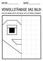 Vorschau - Mal- und Bastelvorlagen - 5x Motorikübungen für den Valentinstag - Kunst Materialpaket - Seite 1
